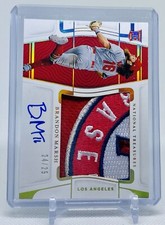 2022 PANINI NATIONAL TREASURES BRANDON MARSH AUTO JUMBO PATCH ROOKIE RC 24/25