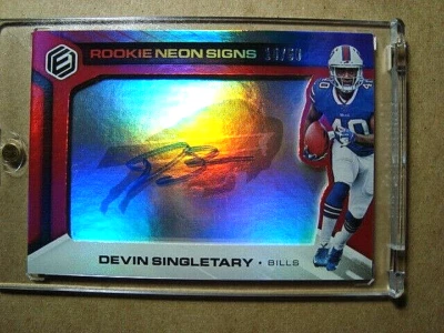 2019 Devin Singletary Panini Elements Rookie Neon Signs Autograph RC /50 🔥🔥🔥 - Image 1 of 2