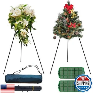 Nevixtal 2PCS Wreath Stands Making Tool Kit,Metal Wreath Stand,Collapsible Fl - Picture 1 of 5