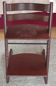 Neuster Stokke Tripp Trapp Hochstuhl/dunkelbraun/walnuss/newbornfähig/Kippschutz - Bild 1 von 9