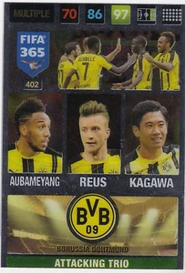Panini Adrenalyn XL FIFA 365 2017 Attacking Trio Multiple Borussia Dortmund 402 - Picture 1 of 1