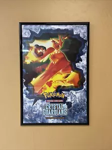 Pokémon Promotional Poster EX Crystal Guardians Blazekin Trading Card Game Rare - Picture 1 of 1
