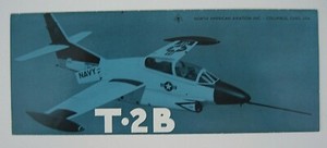 T2B North American Aviation Bilingual English/Germany Brochure Leaflet 1964