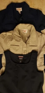 Lot of 3 Girls School Uniforms 2 cat&Jack  1 french toast  Khacki Blue Size 5 - Picture 1 of 12