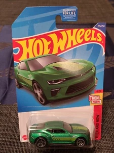 2022 Hot Wheels - '18 Camaro SS 219/250 - damals und heute 4/10 grün VHTF kostenloser Versand - Bild 1 von 4