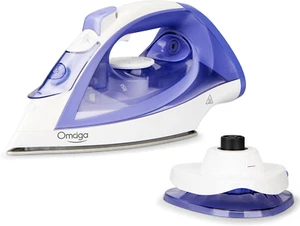 Plancha inalámbrica de 1550 W con vapor, 2 en 1 con cable/inalámbrica para ropa - Imagen 1 de 12