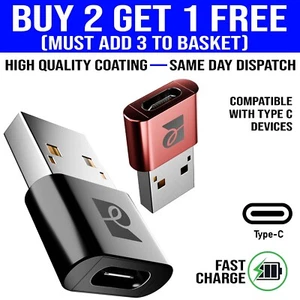 USB Type C Female to USB Fast 3.1 Male Adapter Converter Charger - Picture 1 of 9