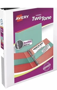 Two-Tone Durable View Binder, 2 Slant Rings, 500-Sheet Capacity, DuraHinge - Picture 1 of 7