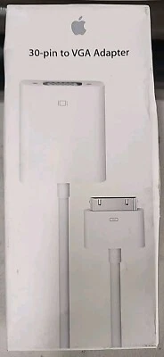  Apple Genuine A1368 VGA Adapter for iPad, iPhone, iPod Touch New MC552ZM/B - Image 1 of 3