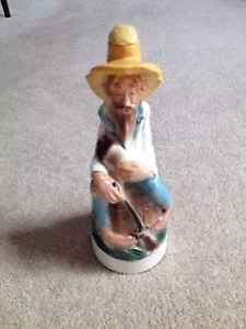 Kentucky Hillbilly Old Cabin Still Decanter porcellana 1969 Stitzel Weller Bar - Foto 1 di 7