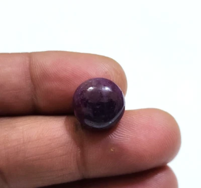 Top Attractive African Ruby Round Cabochon 14.45 Crt Loose Gemstone For Jewelry - Image 1 of 4