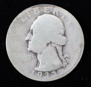 1932 D Washington Quarter 25C Key Date Circulated AG - Picture 1 of 2