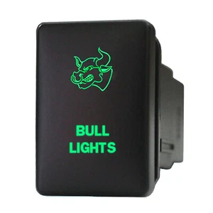BULL LIGHTS 928G Interruptor de empuje 12V para Toyota Highlander RAV4 4Runner LED VERDE - Imagen 1 de 1