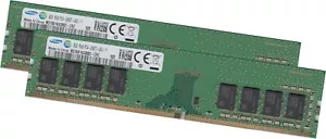 Samsung 16GB 2x 8GB DDR4 2400 MHz RAM PC Memory M378A1K43BB2-CRC PC-19200 - Picture 1 of 1