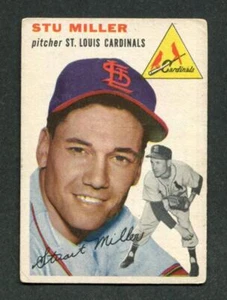 1954 Topps #164 Stu Miller St Louis Cardinals Baseball Card - Bild 1 von 1