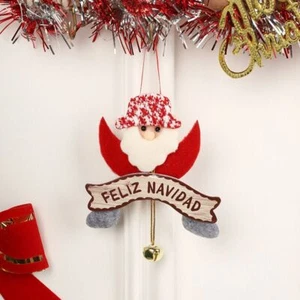 with Metal Bell Christmas Snowman Bell Ornament Home Xmas Decoration - Picture 1 of 12