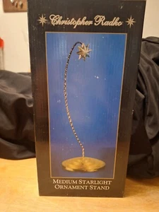 Christopher Radko großer goldener Weihnachtsschmuck-Ständer mit Stern 13 Zoll hoch - Bild 1 von 3