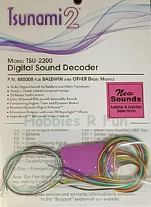 Soundtraxx TSU-2200 Tsunami2 Baldwin & Other Sound decoder, 2amp universal style - Picture 1 of 3