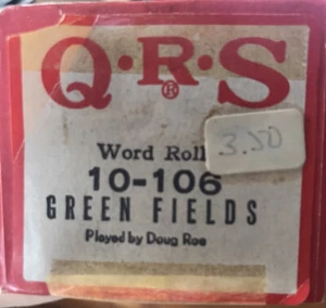 QRS Player Pianorolle GREEN FIELDS gespielt von Doug Roe - Bild 1 von 2