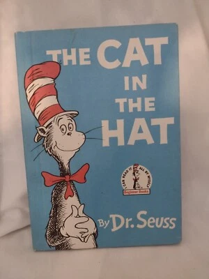 Cat In The Hat Dr Seuss Book First Copy Rights 1957 - Image 1 of 4