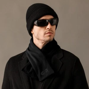 Vintage Men Scarf Soft Cashmere Muffler Casual Winter Cashmere Shawl Women/Men - Picture 1 of 19