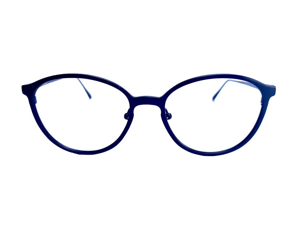 New Vera Wang Black Matte Titanium Round Frame Eyeglasses Phaenna JT 50 17 140 - Image 1 of 4