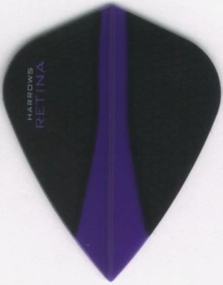 TON JUNKIE DARTS Purple RETINA Kite Dart Flights: 3 per set