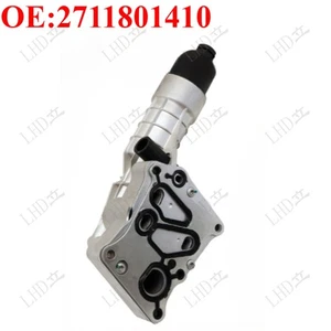 Aluminum Engine Oil Cooler Filter Housing For Mercedes-Benz C250 W204 SLK250- - Picture 1 of 4