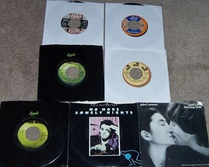 7 Beatles - John Lennon - George Harrison - Paul McCartney 45 Record Lot VG+ - Picture 1 of 2