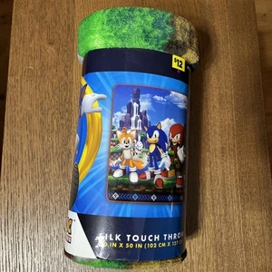 Sonic The Hedgehog Silk Touch Throw 40"" X 50"" - Imagen 1 de 4
