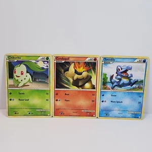 HGSS Starter Trio Lot - Chikorita Cyndaquil Totodile - Lightly Played  - Picture 1 of 4