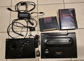 ​Ultimate SNK Neo Geo AES Bundle - Low Serial, NeoSD PRO, UniBIOS, SCART & YPbPr