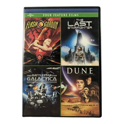 Flash Gordon/The Last Starfighter/Battlestar Galactica/Dune (DVD, 2012, 4-Disc - Image 1 of 4