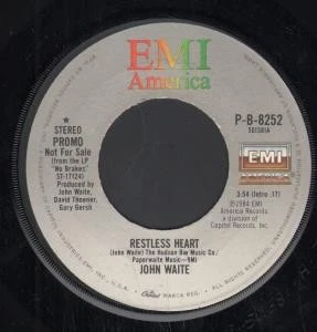 John Waite Restless Heart 7" vinyl USA Emi America 1984 Promo copy - plays same - Image 1 of 1