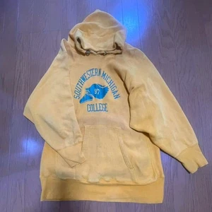 Vintage 1970s Champion Rever Seweave USA Single Color Tag Hoodie Sweatshirt L - Picture 1 of 10