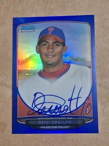 2013 DEIVI DEIVY GRULLON BOWMAN CHROME BLUE AUTOGRAPHED AUTO ROOKIE CARD RC /150 - Picture 1 of 3
