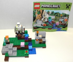 Minecraft Lego #21123 The Iron Golem With Instruction Book, No Box, Complete 