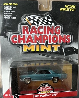GOLD STRIKE Racing Champions Mint 1965 Pontiac GTO #5 C80 CHASE - Image 1 of 4