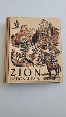 Álbum de fotos 4x6 do Parque Nacional de Zions couro sintético 200 fotos - Imagem 1 de 4