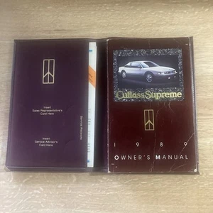 1989 Oldsmobile Cutlass Supreme Owners Users Manual Maintenance B2B Warranty + - Picture 1 of 12