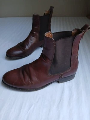 Botas Frye 7.5 Melissa Chelsea Cuero Tobillo Western Boho Clásicas Envejecidas  Foto 1 de 4