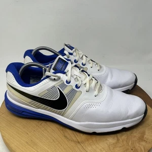 Nike Lunar Command Flywire Golf Shoes Soft Spike Sneakers 704427-101 Mens 10.5 - Picture 1 of 22