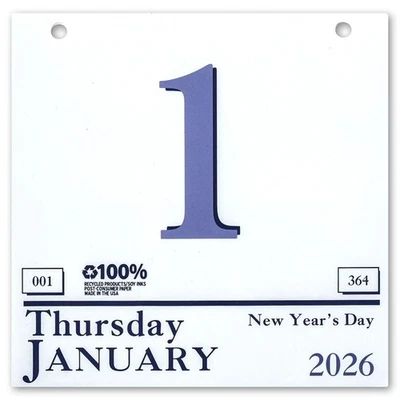 2026 311 HOD311 House of Doolittle Today Daily Tear Off Calendar Refill, 6 x 6"