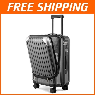 Rodas giratórias de bagagem de mão Grace 20" trava TSA cinza - Imagem 1 de 4