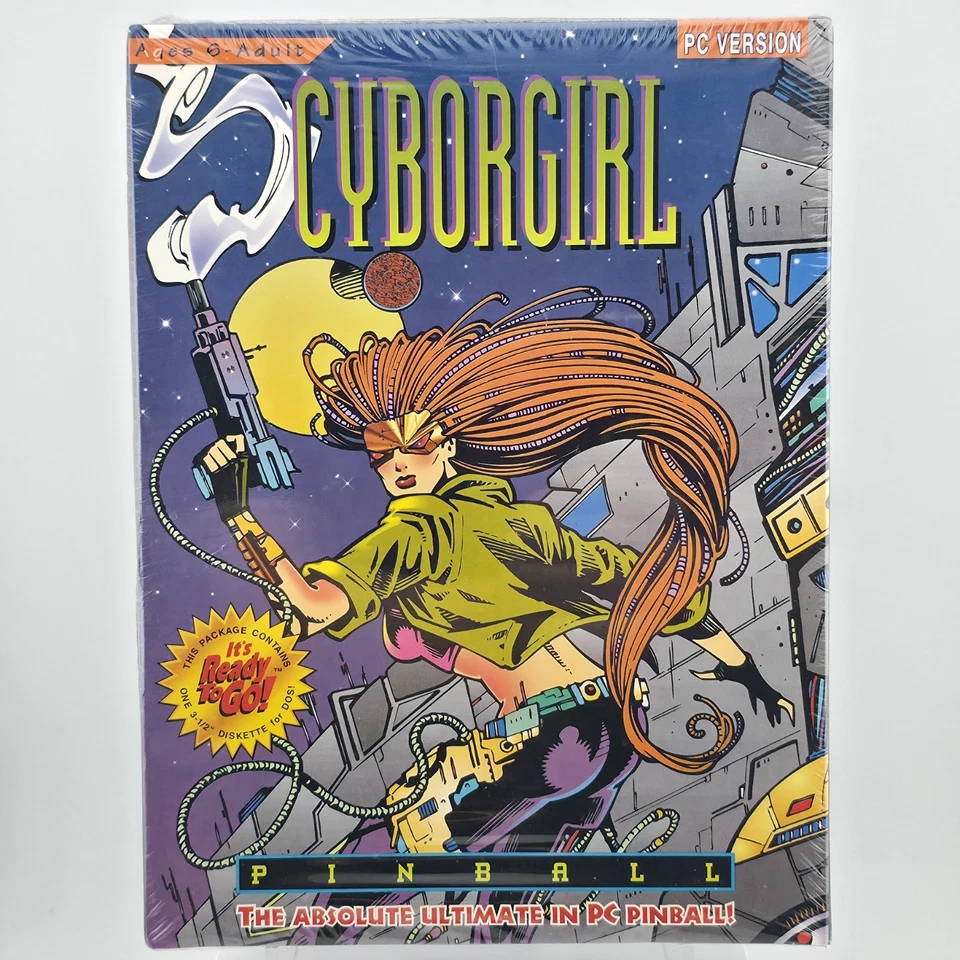 Cyborgirl: Pinball, 1995, Big Box, New & Sealed - Image 1 of 4