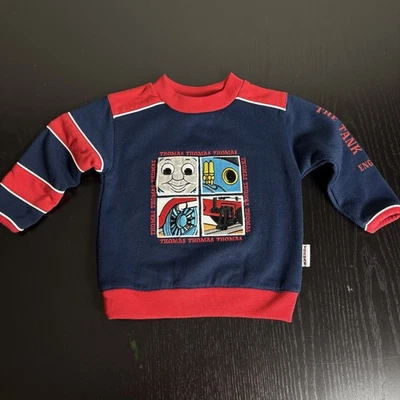 Vintage 90s THOMAS THE TANK ENGINE & FRIENDS Toddler Boy Sweatshirt Shirt/Top 2T - Image 1 of 4