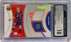 Frenkie de Jong 2023-24 DAKA Barcelona nummeriert 5 von 50 unaussprechlich Trikot CGC 10 - Bild 1 von 3