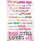 2012 NOT A PERFECT GIRL MOTIVATIONAL poster 22x34 new free shipping
