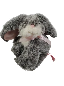 Russ Baby Bouncy Gray White Caress Soft Pets Bunny Rabbit Plush 5 Inch Easter - Picture 1 of 12