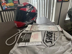 Shoei RF-1200 Rumpus Helmet Large TC-10 Red/Black – Snell M2010 – Like New - Picture 1 of 4